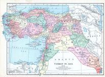 Turkey in Asia, World Atlas 1913